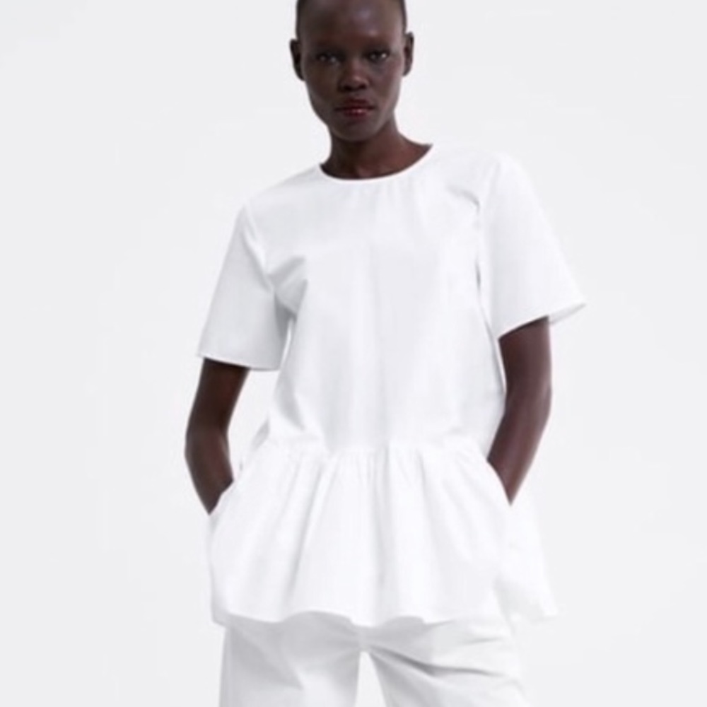 Zara Poplin Dolly Blouse